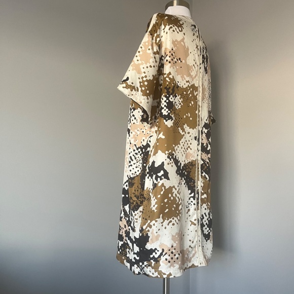 $495 rag & bone 'Chester' Camo Print 100% Silk T-Shirt Dress Small - Picture 11 of 16